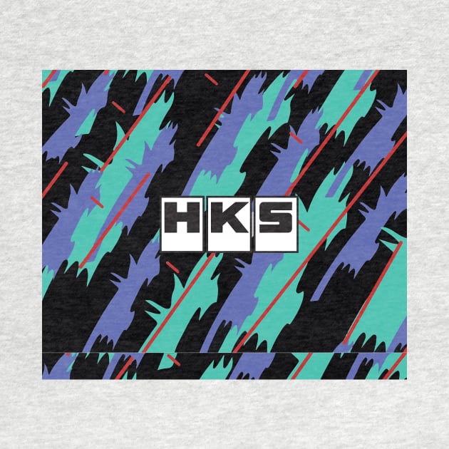 HKS Retro Pattern Tapestry by machinistwrestler